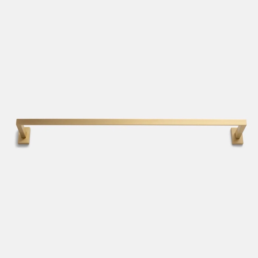 NEW Schoolhouse Edgecliff Towel Rod in Natural Brass